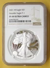 2021-W Proof $1 Type 1 American Silver Heraldic Eagle NGC PF69 Ultra Cameo