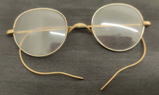 Occhiali antichi vittoriani edoardiani vecchi vintage placcati oro usati condizioni 