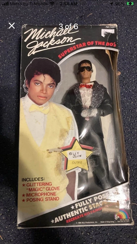 "Figuras de acción Michael Jackson raras de 12"" con accesorios 4 muñecas nuevas en paquete" Foto 4 de 4