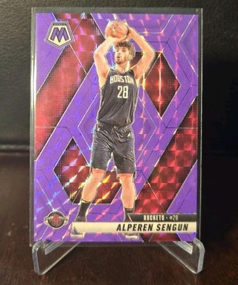 Alperen Sengun #64 Fluorescent Purple Mosaic Prizm /249 - 2024-25 Panini Mosaic 