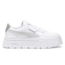 PUMA Mayze Stack Platform Lace Up Womens White Sneakers Casual Shoes 38436318