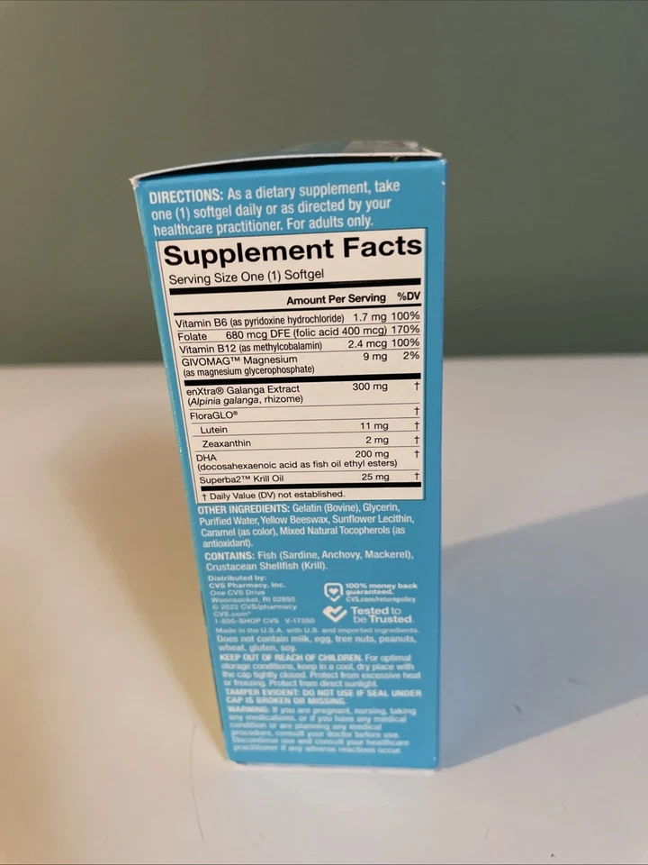 Cápsulas blandas CVS Health 6 funciones para la salud cerebral total 60 cápsulas EXP 07/2027 Foto 4 de 4