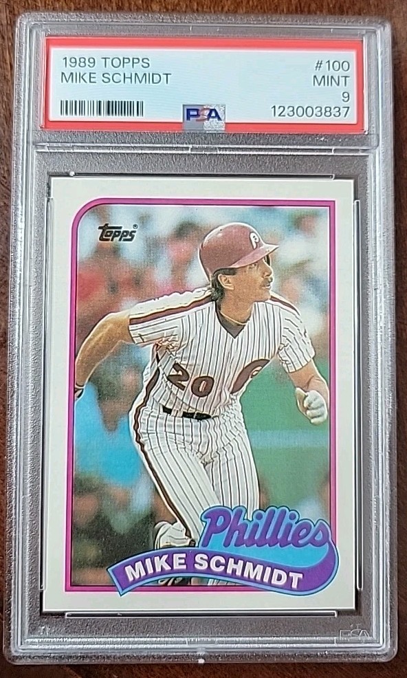 1989 Topps - Mike Schmidt #100 PSA 9