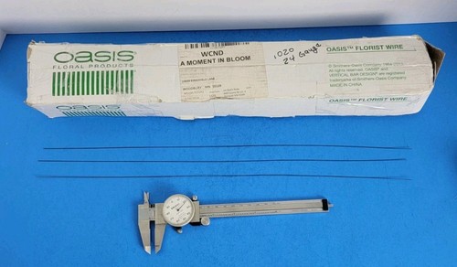Oasis Florist Wire 24 Gauge 18" - 12 lb Package - Approximately 5500 Pieces.