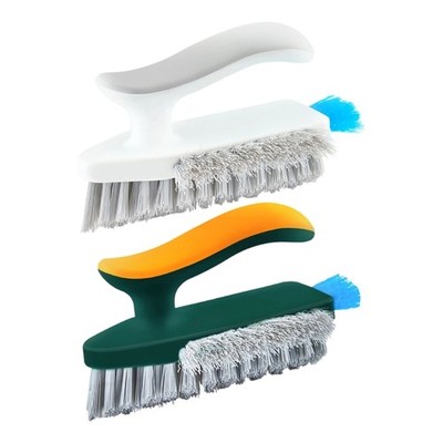 MultiSurface Cleaning Brush V Shape Narrow Bristles Scrubber For Tile Bathroom