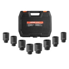 Vevor Axle Nut Impact Socket Set 12 Drive Deep 12-point 8pcs Metric Nut Socket Vevor Axle Nut Impact Socket Set 12 Drive Deep 12-point 8pcs Metric Nut Socket