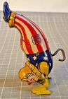 Vintage J CHEIN & Co Windup Tin Toy Clown Walking on Hands  Clockwork USA  b