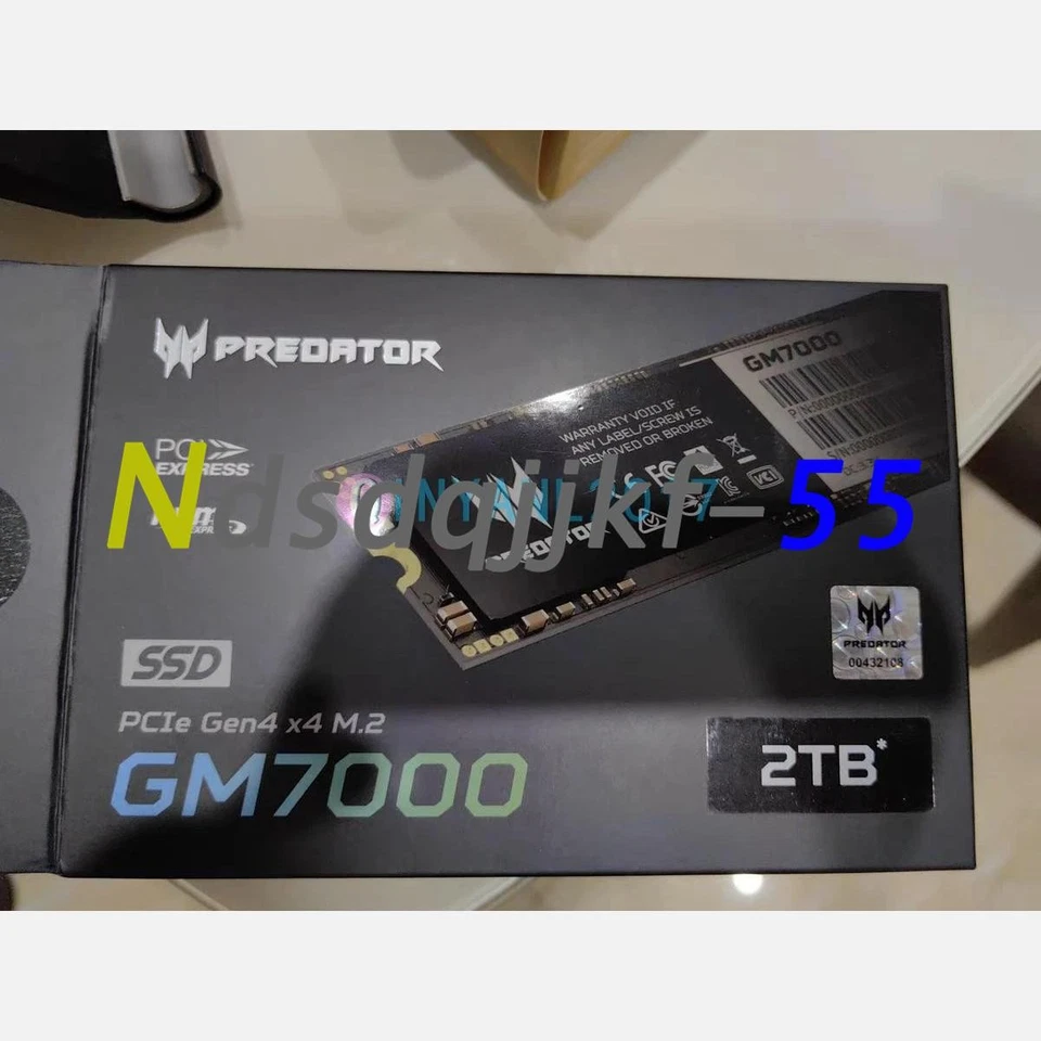 1PCS New Acer Preoator SSD GM7000 2TB 7400MB/s Pcle4.0 independence cache - Image 3 of 4