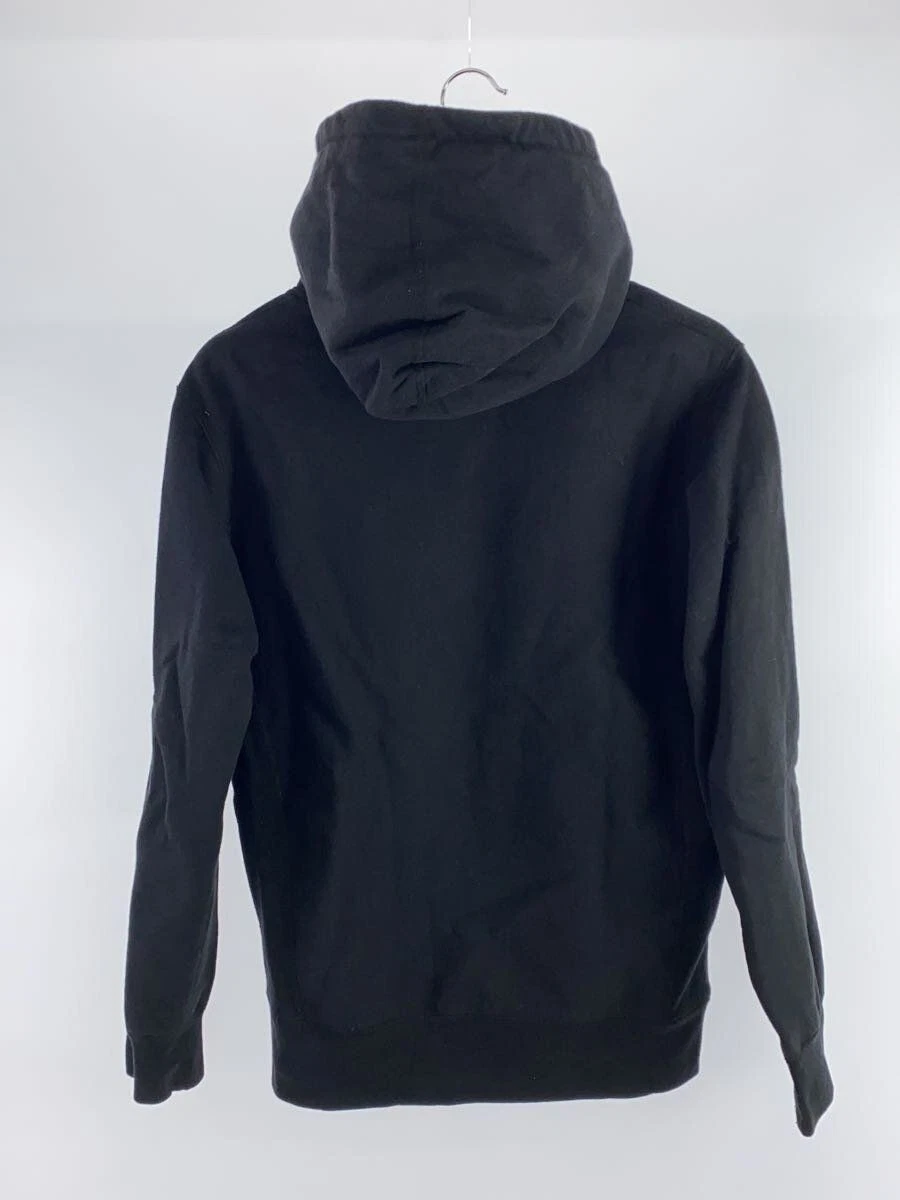 Felpa Supreme con cappuccio cromata logo classico M cotone nero usata