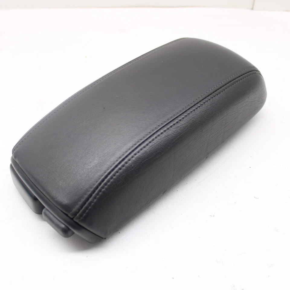 Volvo C70 1998-2004 consola central gris cuero tapa reposabrazos portavasos OEM Foto 3 de 4