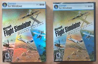 Microsoft Flight Simulator X Deluxe Edition (Windows PC DVD 2006) SEALED NEW CIB