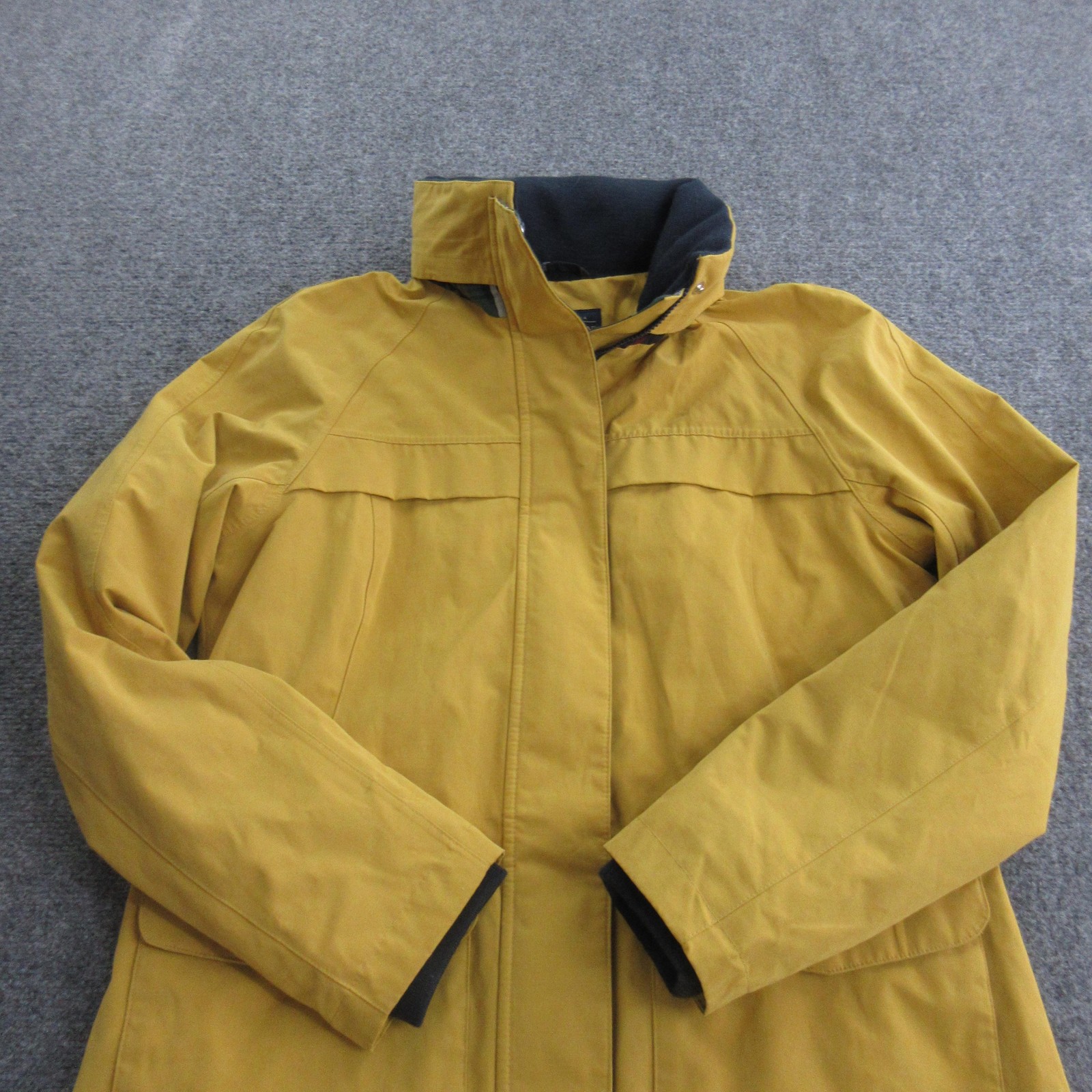 Pendleton Coat Womens Medium Yellow Rain Plaid Li… - image 2