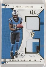 2021 National Treasures Rookie Dual Materials Gold 26/35 Terrace Marshall Jr s3g