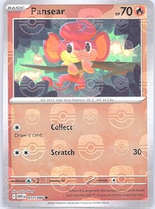 Pansear (Master Ball) 014/086 SV: White Flare - Pokemon Card - NM