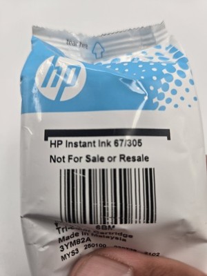 HP Instant Ink 67/305 Tri-Color Cartridge 3YM82A. NEW