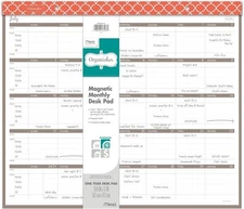 Mead Organizher Magnetic Monthly Desk Pad for Scheduling / Planning, 19-3/4"x17"