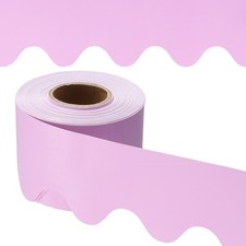 Bulletin Board Border, 65.5 Feet Poster Chalkboard Cork, Pink