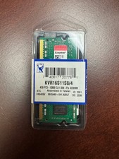 Kingston PC3-12800 4 GB SO-DIMM 1600 MHz DDR3 SDRAM Memory KVR16S11S8/4 