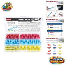 Spade Quick Disconnect Wire Connectors - 80-Piece Set 22-10 AWG for Reliable ...