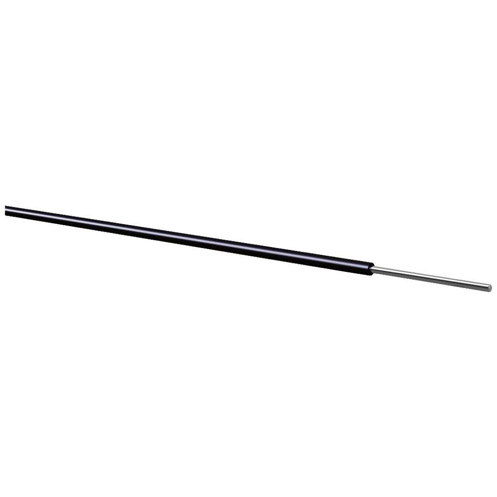 Fil de cuivre monobrin Kabeltronik isolant rouge de 0.07 mm² assurant une conductivité optimale