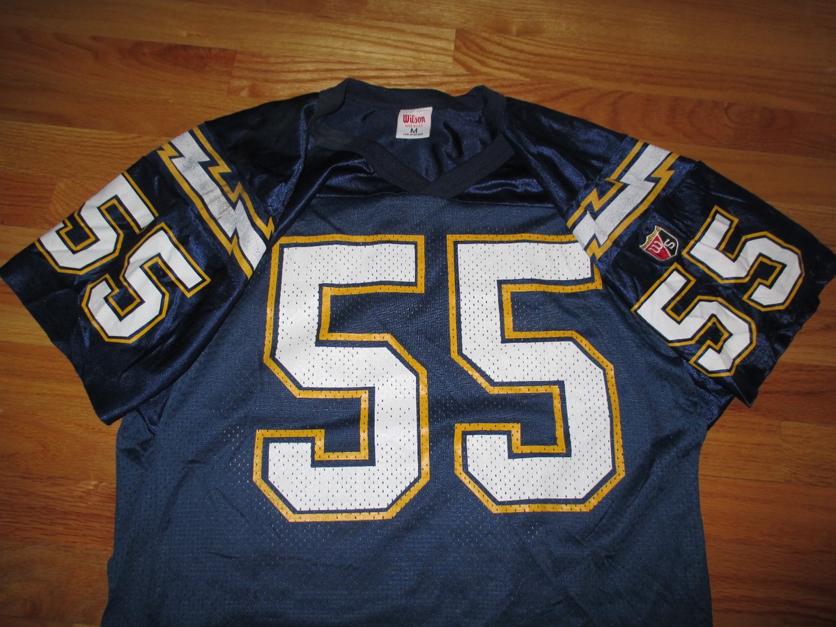 Vintage Wilson JUNIOR SEAU No. 55 SAN DIEGO CHARGERS (MEDIUM