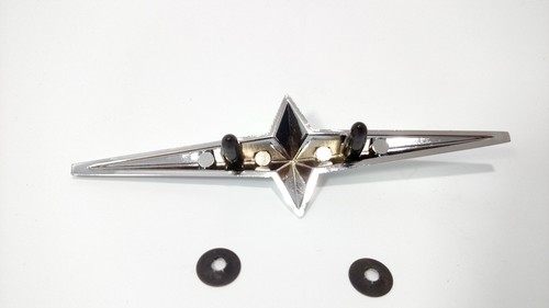 (Set/6) Chrome Star Moldings Emblems Fender Skirt for 1954-1958 Pontiac - Picture 4 of 5