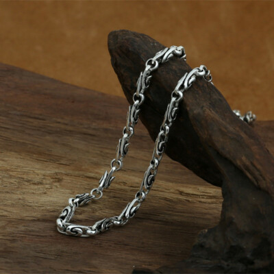 Sterling Silver Spiral Chain, Swirl Chain, 925 Silver Spiral Chain