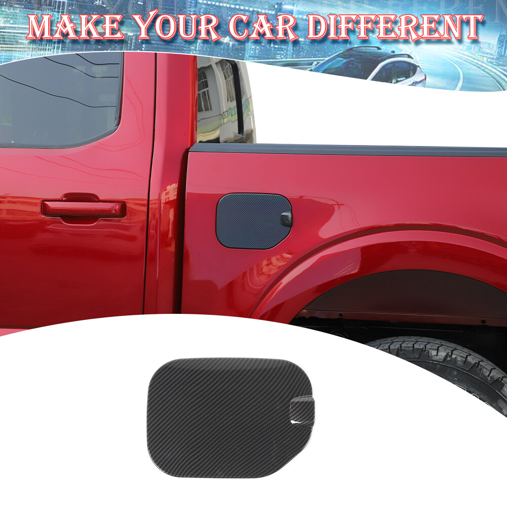 F150 Locking Gas Cap Chrome ABS Gas Door Cover For 2015-2020 Ford F-150 - Stick-On Fuel Tank Decor F150 Door Handle Covers