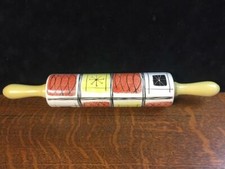 Vintage PRICE KENSINGTON 16 1/2" Colorful Mod Retro Rolling Pin Made in England