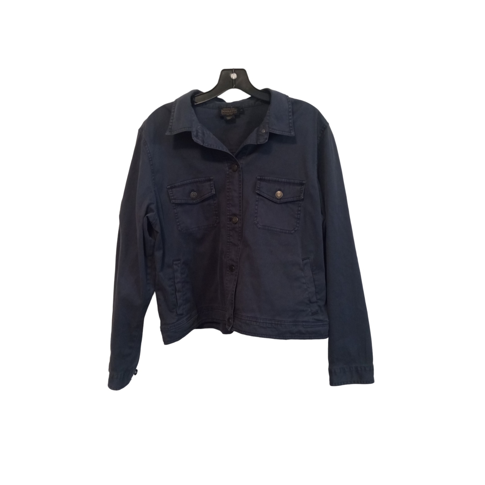 Pendleton Unisex blue button down jacket with NAS… - image 1