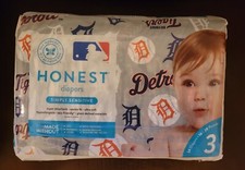 EXTREMELY RARE The Honest Company Diapers-Detroit Tigers MLB Print-Size 3