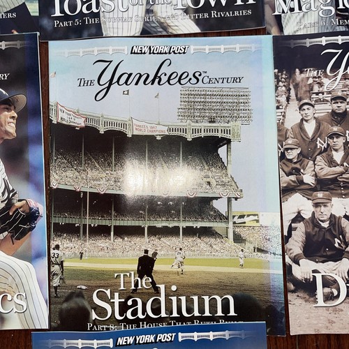 NEW YORK POST 'THE YANKEES CENTURY' MAGAZINE COMPLETE SET, 1 to 10, 1903-2003 - Imagen 9 de 11