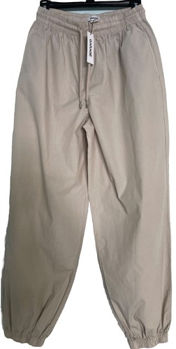 Garage Parachute Parker Pant S Women High Waist Balloon Cinch 90’s Y2k Beige NWT