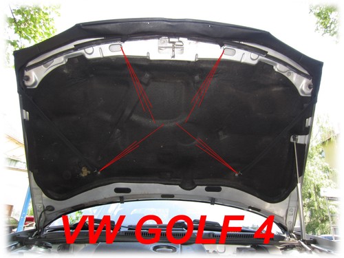 SUJETADOR CAPÓ COCHE para VW Golf 4 MK4 CABRIOLET Convertible 1997-2003 MASCARILLA FRONTAL - Imagen 4 de 4