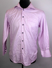 Eros Men's 16/41 US Large Italian Pink Long Sleeve Dress Shirt FFFF 