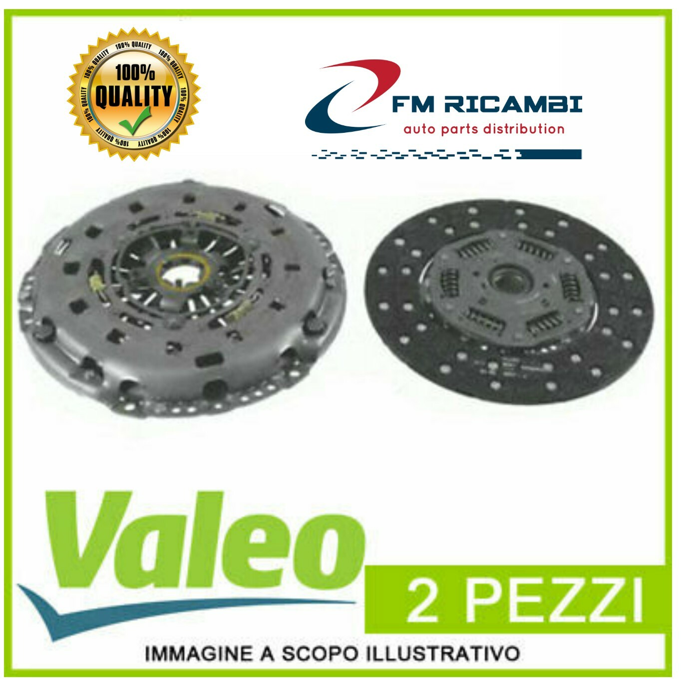826713 VALEO KIT FRIZIONE 2PZ(NO CUSC.)FORD FOCUS 1,6 TDci 04->