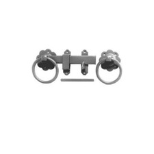 Plain Ring Gate Latch Set with Straight Latch Bar (5inch - 7inch)