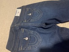 True Religion Jeans Julie Skinny Sz 28 Flap Pocket Medium Wash