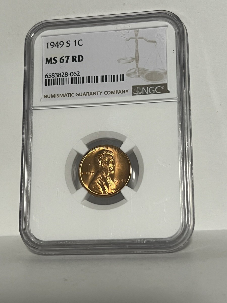 1949-S Lincoln Cent 1c NGC MS 67 RD Wheat Penny | eBay