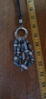 vintage mcm silver hematite/rose quartz necklace — photo 2