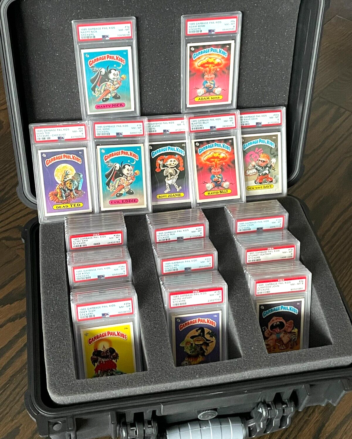 COMPLETE PSA 8 SET 1985 Topps Garbage Pail Kids 1ST SERIES 1 GPK OS1 Card SET