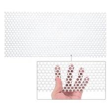 Stainless Steel Perforated Sheet 19GA Metal Mesh Plate Screen Meshes 15.7"x7.9"