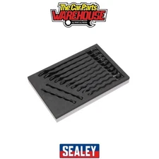 Sealey AK63263B Premier Black Combination Spanner Set 12pc