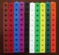 "Snap Cubes" Math Manipulatives Classroom Homeschooling 100 10x10 mixed brands