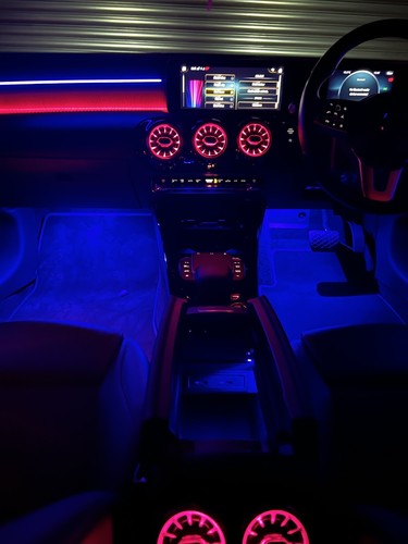 ILUMINACIÓN AMBIENTAL MERCEDES CLASE A/CLA - FÁBRICA - 64 Colores - ORIGINAL - Imagen 4 de 9