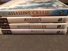 Assassin's Creed Lot of 4 Games PS3 Sony PlayStation 3 Signature Gamestop TESTED