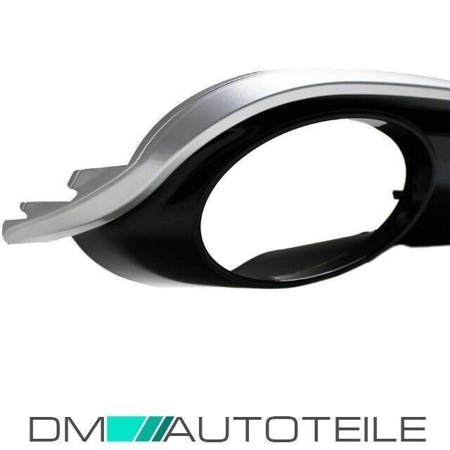 Heckdiffusor Schwarz 2-Rohr Oval Passt Für Audi A4 B8 Facelift Ab 11 15 Kein Rs4
