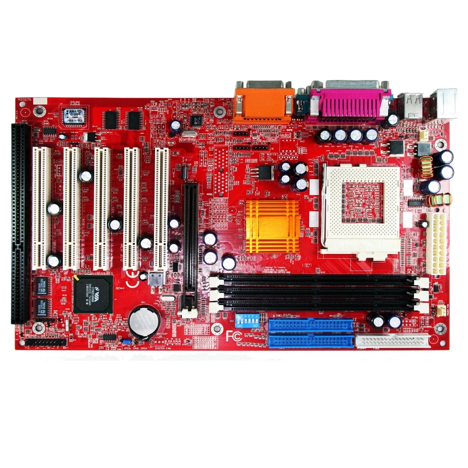 ATX Motherboard ISA Mainboard Computer Server,1 ISA Slot,Socket 370 Pentium 694X - Image 2 of 4