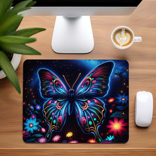 Bright Butterfly Custom Non-Slip Neoprene Mouse Pad Home Office 2