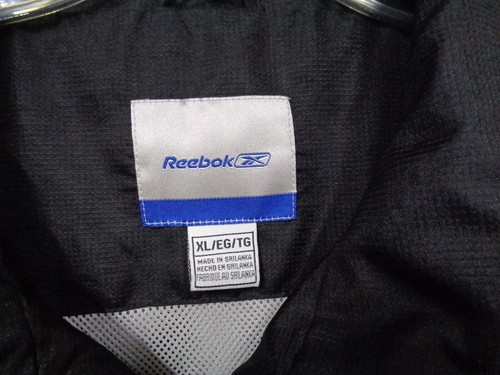 Men's REEBOK THUNDER NFL EUROPE Black Nylon Polyester PU Jacket 5031A 04 ~ XL - Picture 5 of 12